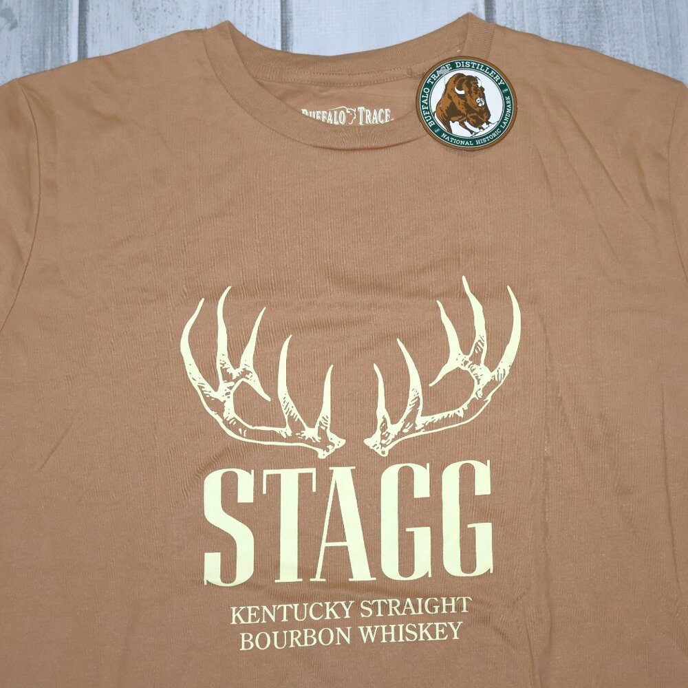 NEW Buffalo Trace Distillery Stagg Antlers Bourbon T-Shirt - Picture 2 of 5